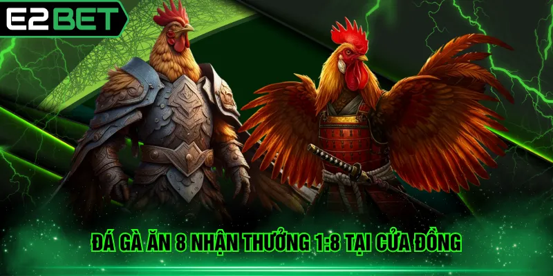 Đá gà ăn 8 nhận thưởng 1:8 tại cửa đồng