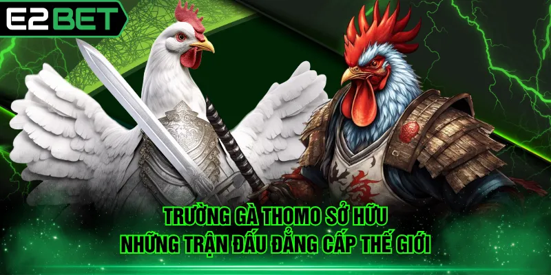 Trường gà Thomo sở hữu những trận đấu đẳng cấp thế giới
